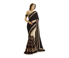 Buy Satin Saree, Self Design Fashion Silk Embroidered Sarees