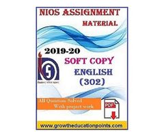 NIOS SOLVED ASSIGNMENT 2019-20 PDF FILE